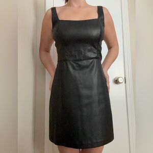 Abercrombie Vegan Leather Dress Small
